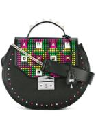Salar - Eva Pop Shoulder Bag - Women - Calf Leather/suede - One Size, Black, Calf Leather/suede