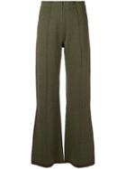 Sonia Rykiel Side Stripe Trousers - Green