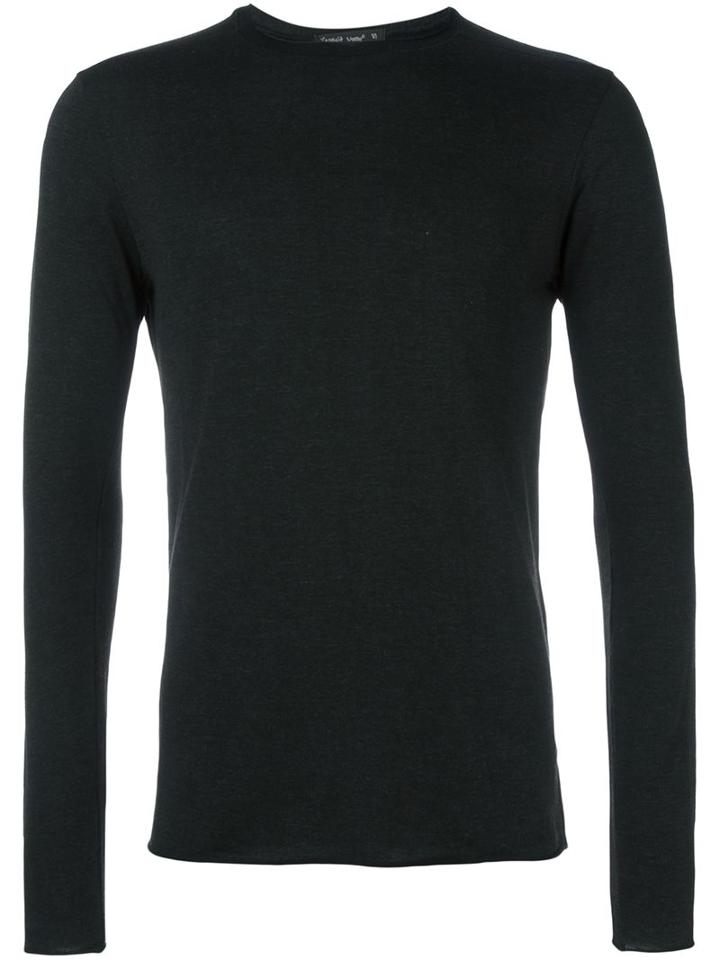 Transit Raw Edge Jumper, Men's, Size: 50, Black, Viscose/virgin Wool