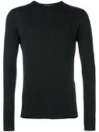 Transit Raw Edge Jumper, Men's, Size: 50, Black, Viscose/virgin Wool