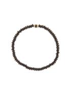 Striped Enameled Barrel Bracelet, Men's, Black, Luis Morais