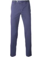 Pt01 Slim Chino Trousers, Men's, Size: 52, Blue, Cotton/spandex/elastane