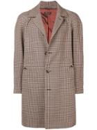 Loro Piana Houndstooth Single-breasted Coat - Brown