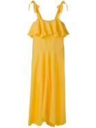 Philosophy Di Lorenzo Serafini Shift Maxi Dress, Women's, Size: 44, Yellow/orange, Cotton