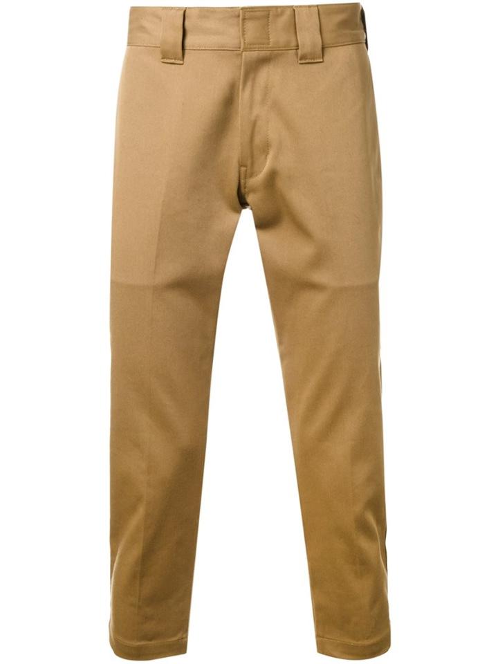 Bedwin & The Heartbreakers Slim Fit Cropped Trousers, Men's, Size: 3, Brown, Cotton/polyester/polyurethane