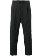 Var/city - Tapered Cropped Trousers - Men - Cotton/mohair/virgin Wool - 52, Black, Cotton/mohair/virgin Wool