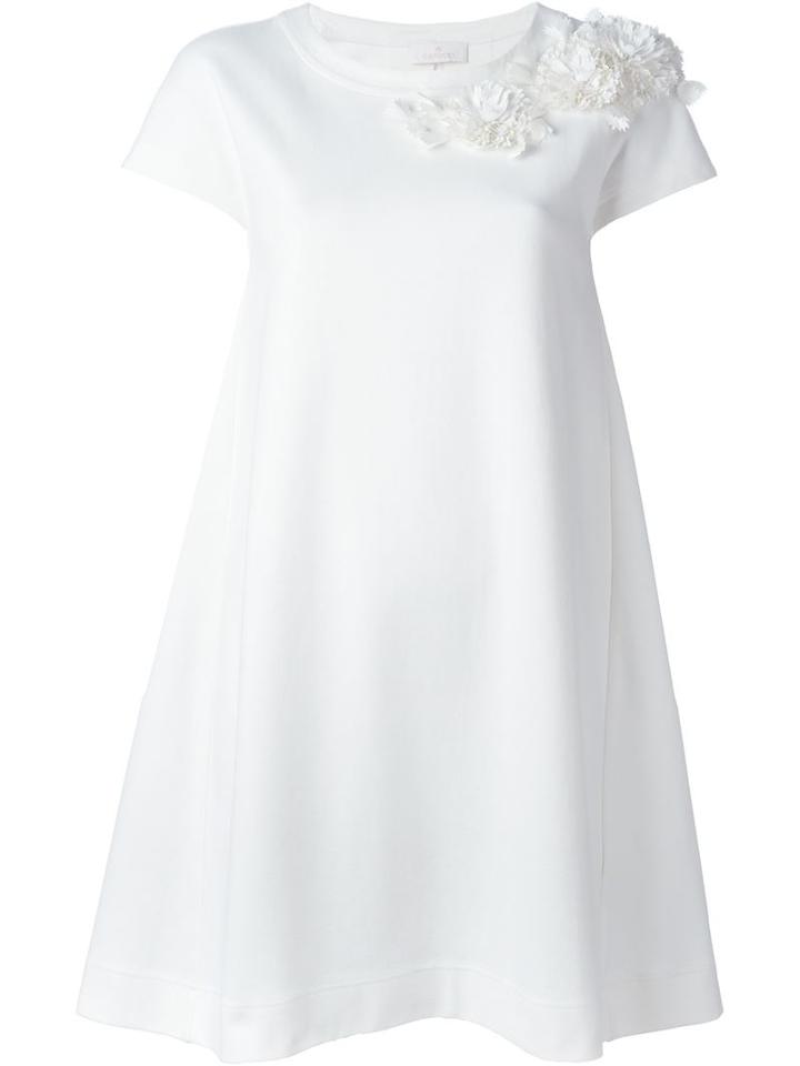 Roberto Capucci Flower Appliqué Detail Dress