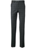 Pt01 Tailored Check Trousers - Grey