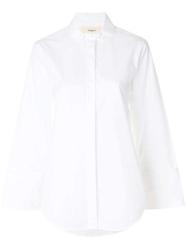 Ports 1961 Concealed Placket Shirt - White