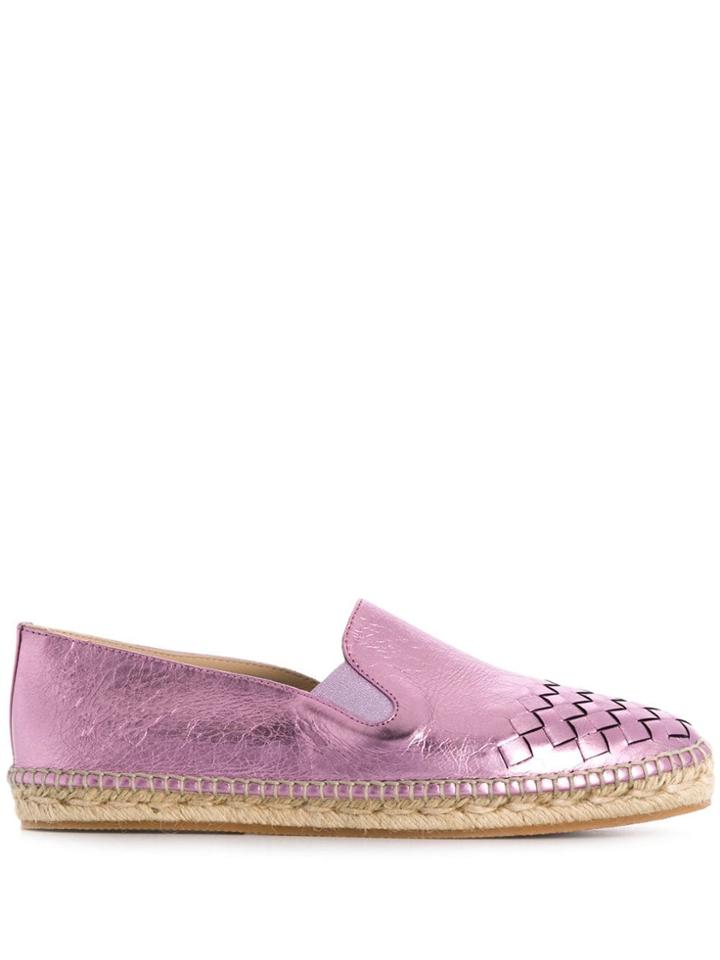 Bottega Veneta Intrecciato Espadrilles - Pink