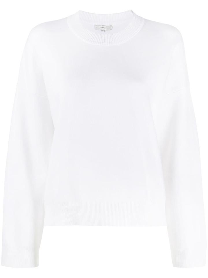 Vince Relaxed Jumper - White