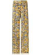 P.a.r.o.s.h. Printed Flared Trousers - White