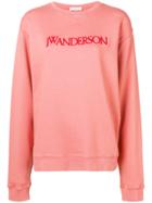 Jw Anderson Round Neck Sweatshirt - Pink & Purple