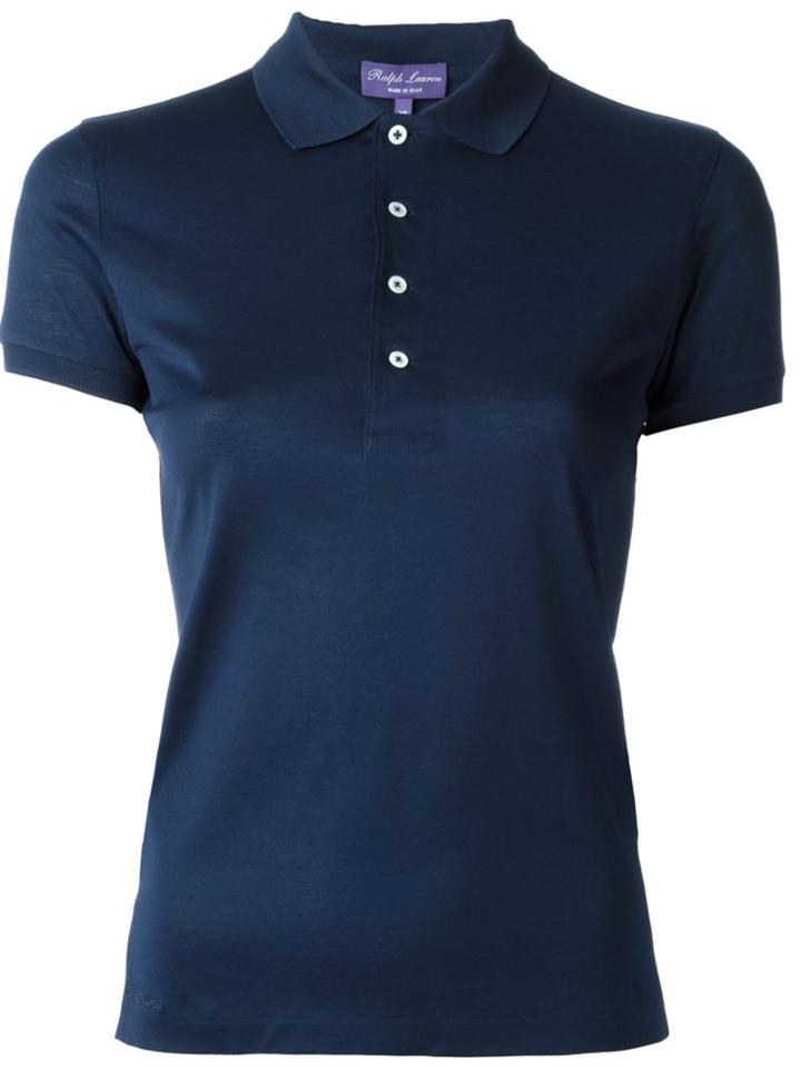 Ralph Lauren Black Polo Shirt, Women's, Size: Small, Blue, Cotton