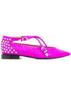 Toga Pulla Studded Ballerinas - Pink