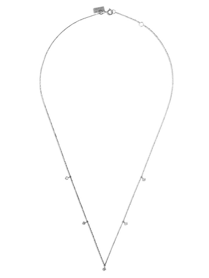 Vanrycke 18kt White Gold Starbust Diamond Necklace