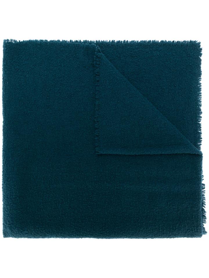 Faliero Sarti Classic Knitted Scarf - Blue