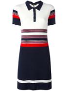 Rag & Bone Striped Polo Dress, Women's, Size: Medium, White, Merino