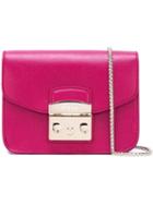 Furla Flap Mini Shoulder Bag, Women's, Pink/purple