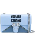 Pinko You Are Strong Shoulder Bag - Blue