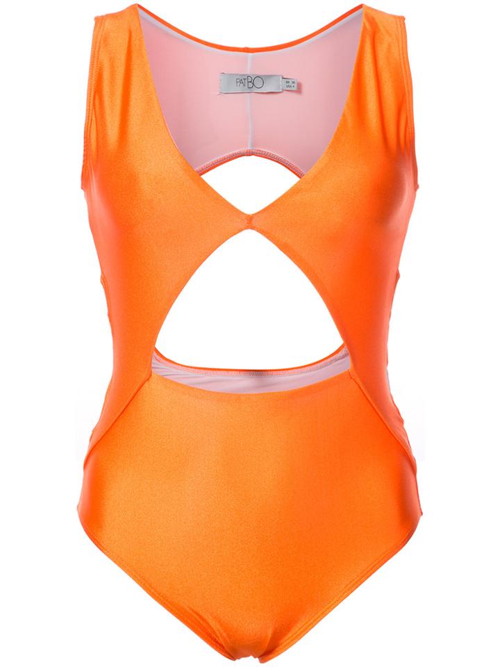 Patbo Cut Out Swimsuit - Yellow & Orange