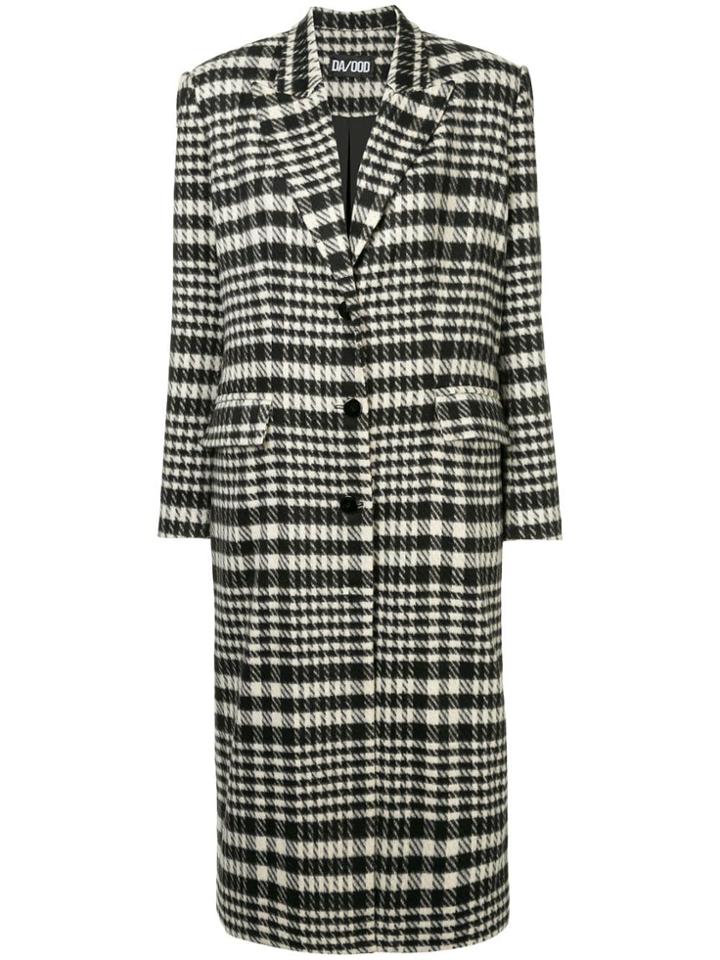 Dalood Hounstooth Coat - Black