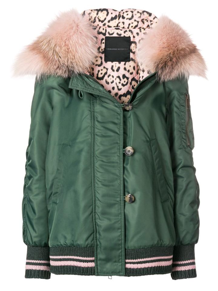 Ermanno Scervino Fur-trim Hooded Jacket - Green