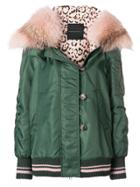 Ermanno Scervino Fur-trim Hooded Jacket - Green