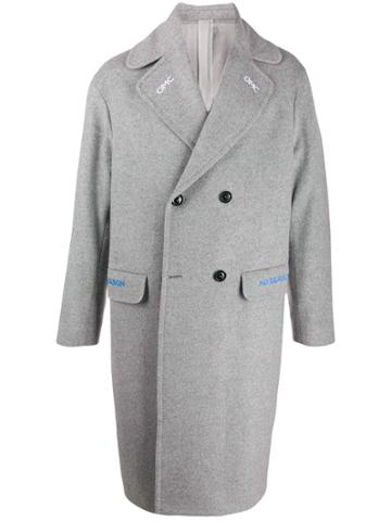 Omc Double-breasted Coat - Grey