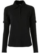 Andrea Bogosian - Knit Inserts Shirt - Women - Cotton - G, Black, Cotton