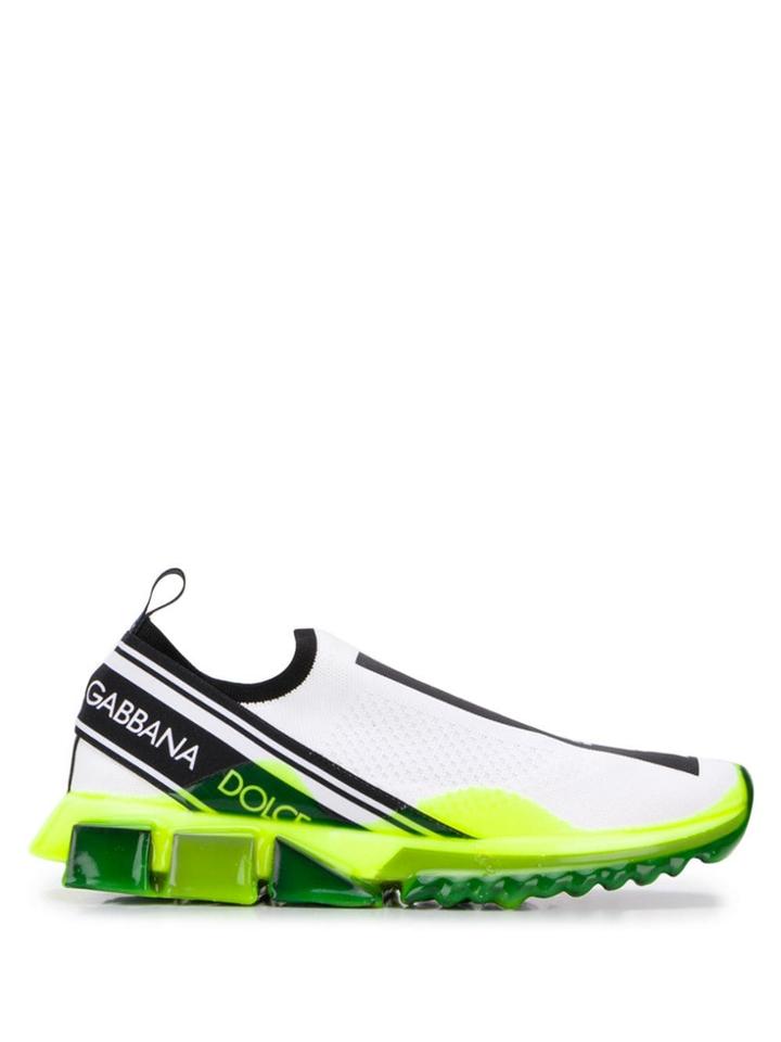 Dolce & Gabbana Sock Love Top Trainers - White