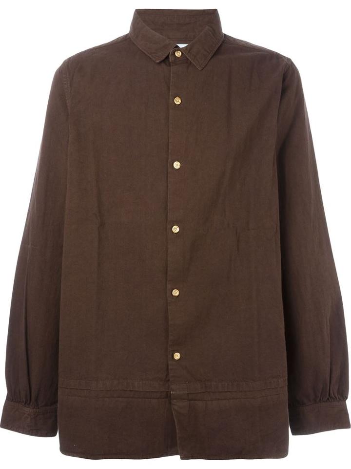 Visvim Long Rider Shirt L/s, Men's, Size: 3, Brown, Cotton/linen/flax