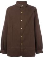Visvim Long Rider Shirt L/s, Men's, Size: 3, Brown, Cotton/linen/flax