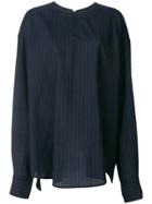 Hed Mayner Striped Sweatshirt Shirt - Blue