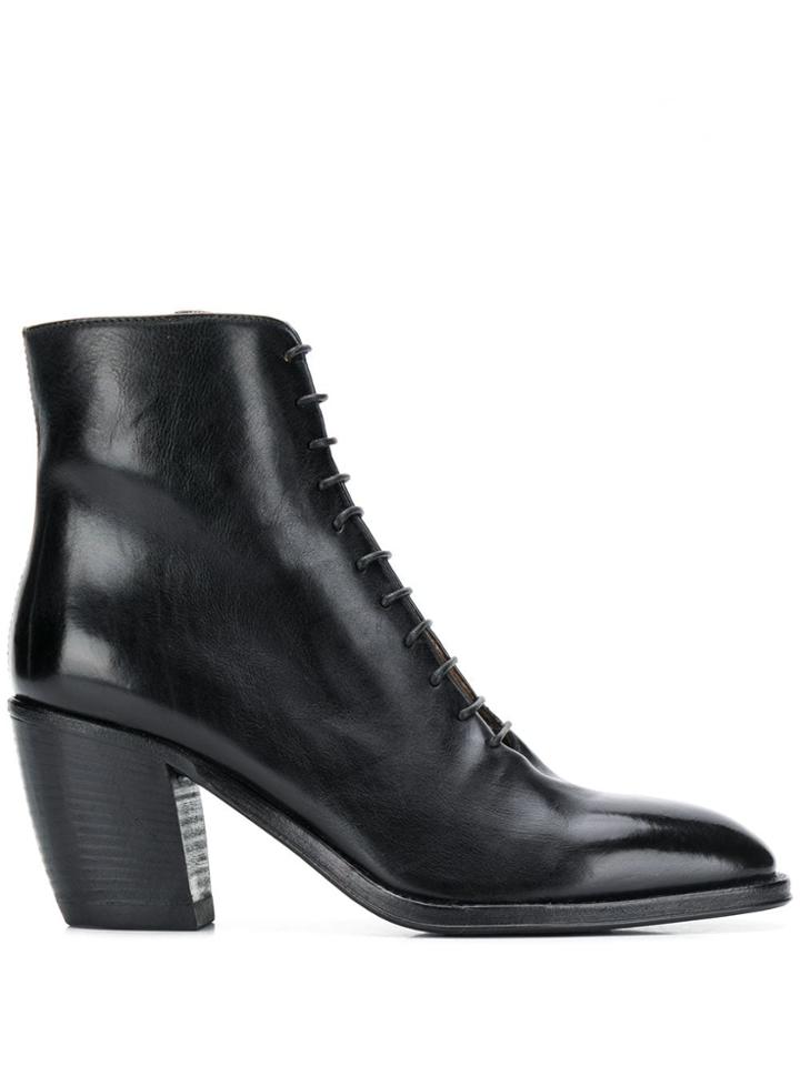 Alberto Fasciani Lace-up Ankle Boots - Black