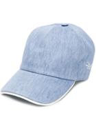 Ermenegildo Zegna Logo Denim Cap - Blue