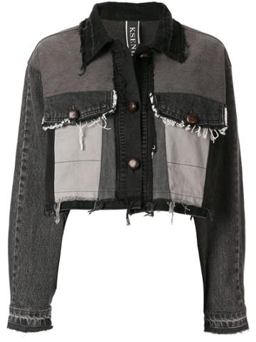Kseniaschnaider Black Cropped Jacket - Grey