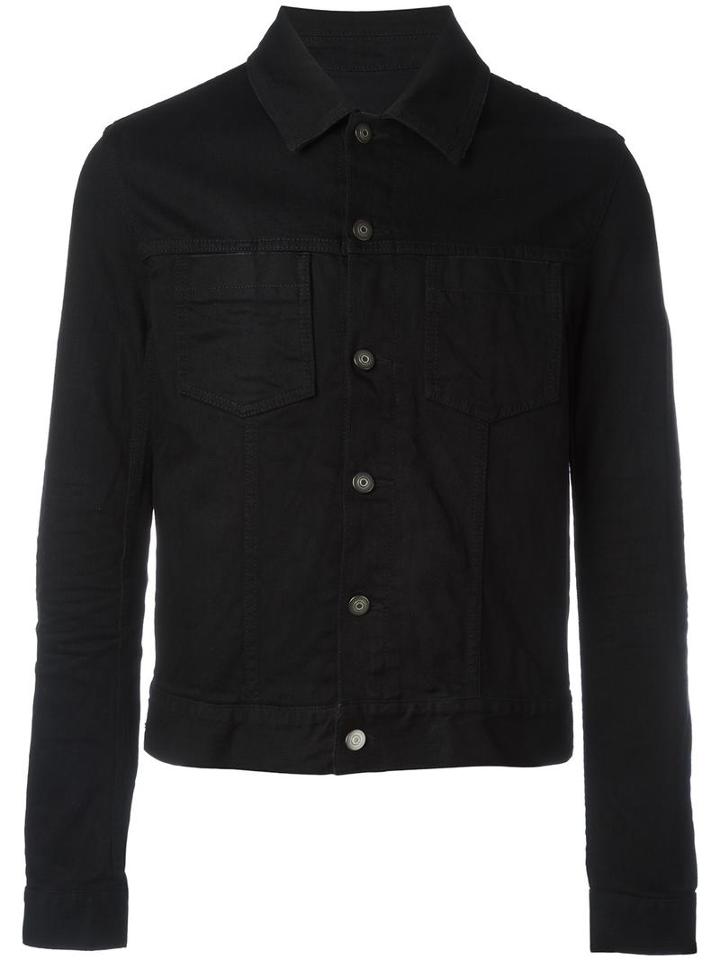 Maison Margiela Classic Denim Jacket, Men's, Size: 50, Black, Cotton/spandex/elastane