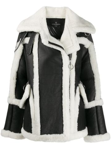 Nicole Benisti Shearling Lined Coat - Black