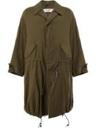 Yohji Yamamoto Fitted Parka Coat - Green