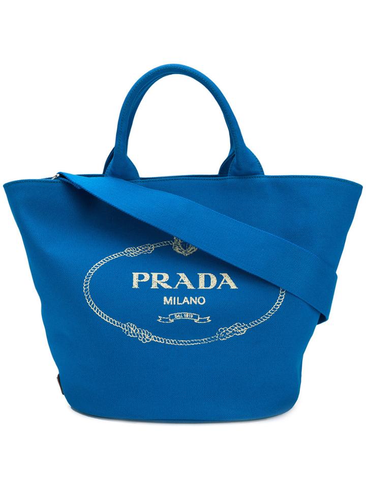 Prada Gardener Tote - Blue