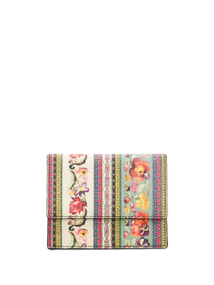 Etro Floral Print Wallet - Red