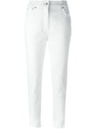 Courrèges 'p06' Jeans, Women's, Size: 40, White, Cotton/spandex/elastane
