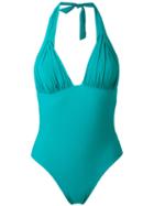 Carine Gilson Padding Triangle Swimsuit, Women's, Size: Small, Green, Polyamide/spandex/elastane