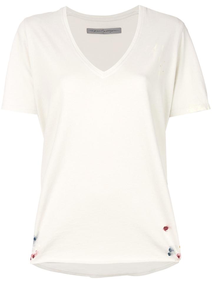 Raquel Allegra V-neck T-shirt - Nude & Neutrals