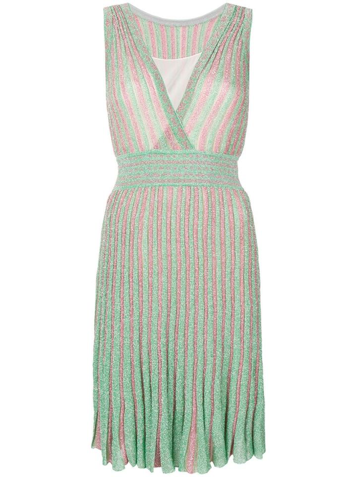 Missoni Ribbed Knitted Midi Dress - Green