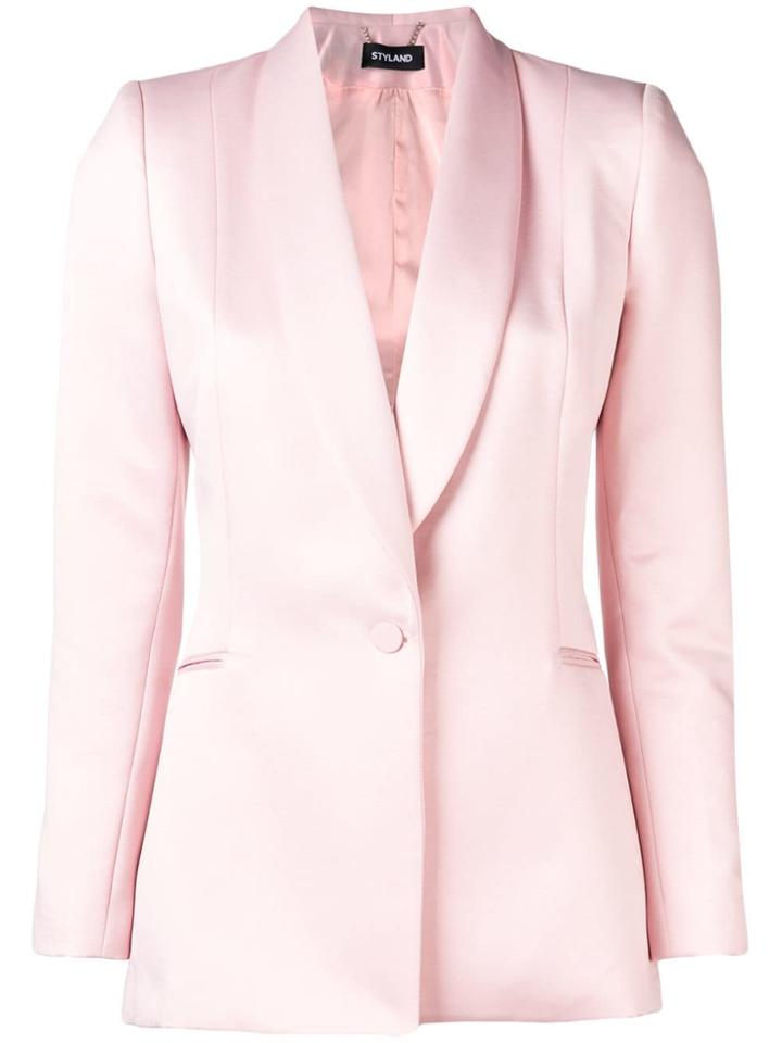 Styland Shawl Blazer - Pink