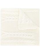 Moncler Cable Knit Scarf, Women's, Acrylic/wool/alpaca