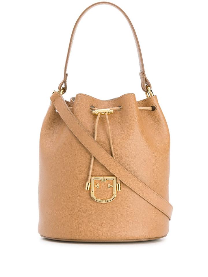 Furla Corona Abucket Bag - Brown