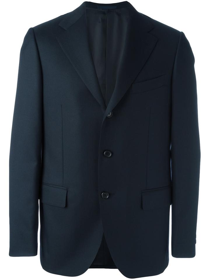 Al Duca D'aosta 1902 Buttoned Single Breasted Blazer - Black
